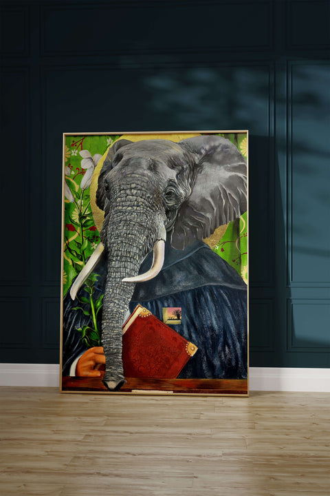 animism 4.0, Wisdom (Elephant) Art Print
