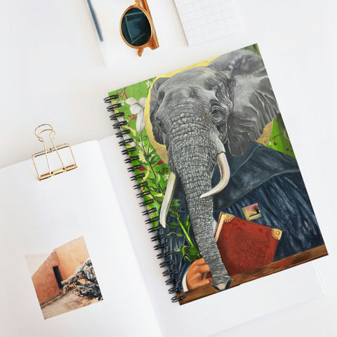 animism 4.0, Wisdom (Elephant) - Spiral Notebook - Ruled Line