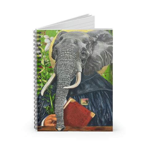 animism 4.0, Wisdom (Elephant) - Spiral Notebook - Ruled Line