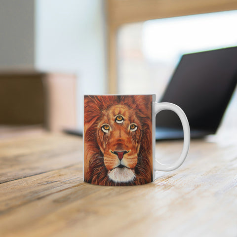 animism 2.0, Valour (Lion) - White Ceramic Mug