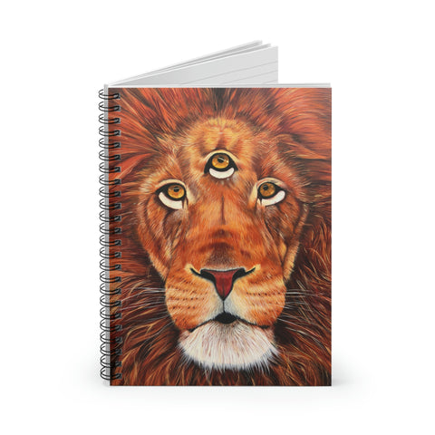 animism 2.0, Valour (Lion) - Spiral Notebook - Ruled Line