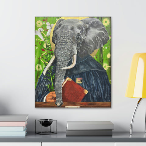 animism 4.0, Wisdom (Elephant) - Canvas Gallery Wrap Wall Art